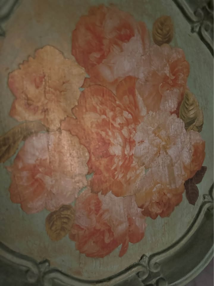 🏆Vintage Floral Decoupage Wooden Tray – Shabby Chic Delight🌸 - photo 3