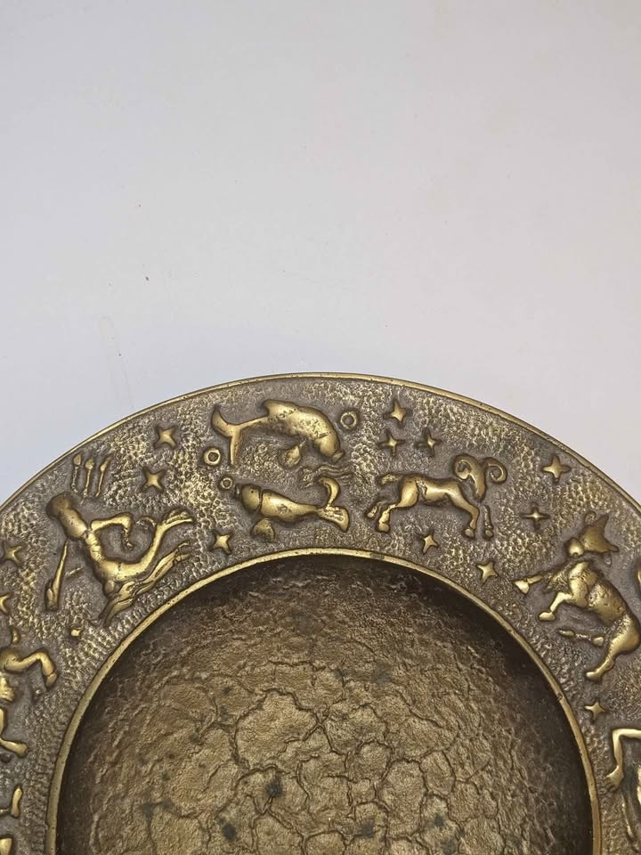 Circa 1940s Nordisk Malm Zodiac Solid Bronze Bowl (Denmark) MCM - photo 5