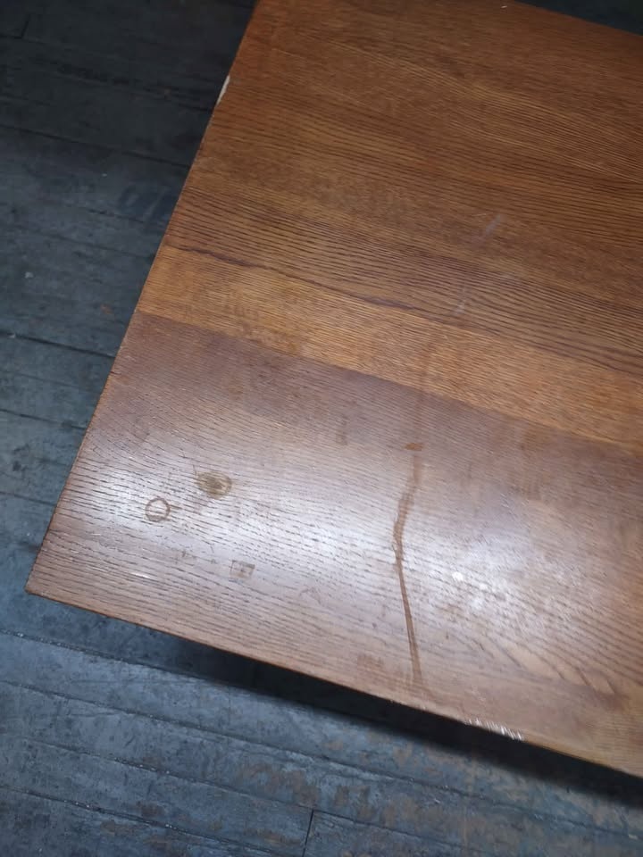 Wood Coffee Table - 3 Drawers - 52x23x18 - One Handle Missing - photo 3