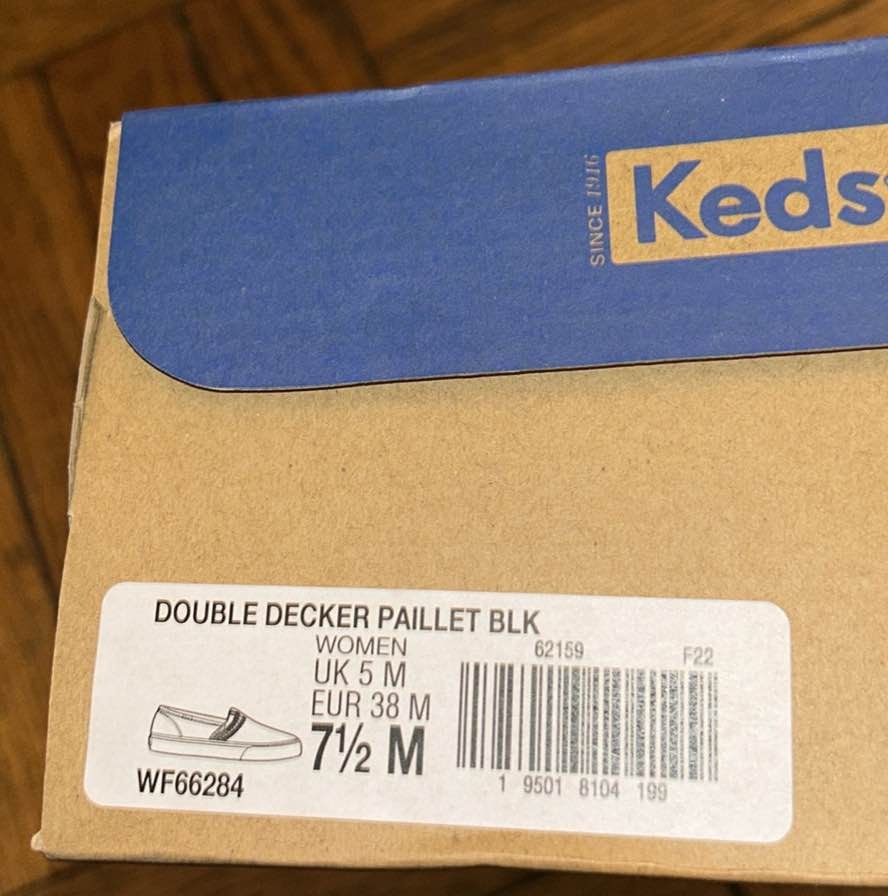 KEDS Double Decker Black Sequined Sneakers NEW-in-Box SZ 7.5 🏆 - photo 4