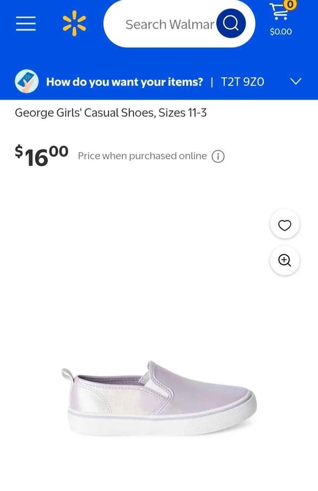 $10 BRAND NEW GEORGE'S GIRL CASUAL SHOES (NEVER WORN) - photo 3