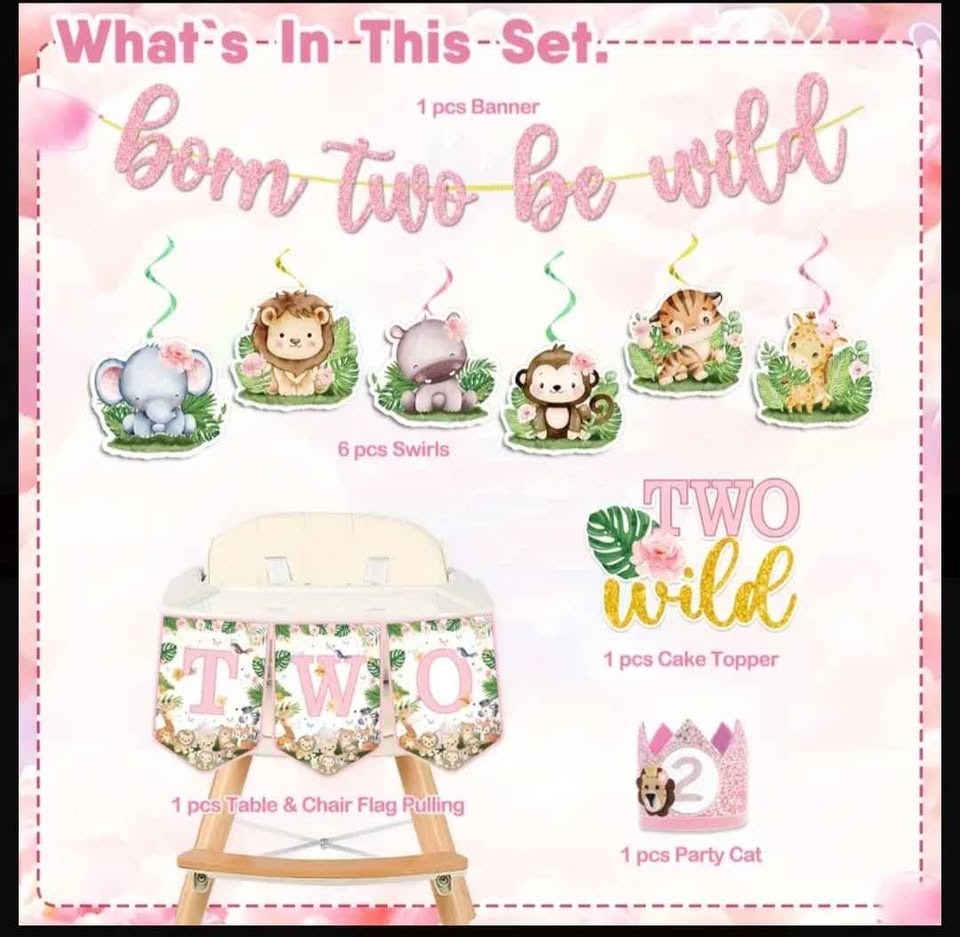 TWO Wild Party Decoration Set 🏆 - photo 5