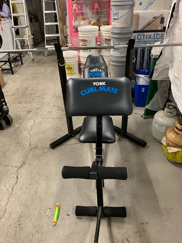 York Curl Mate 8900 Weight Bench - photo 2