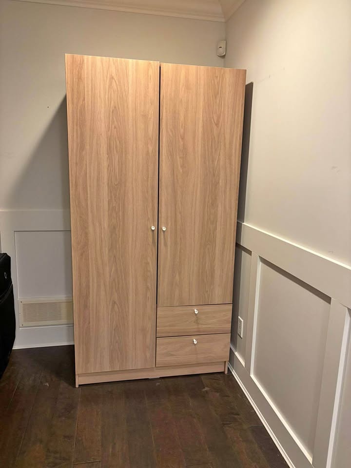 Ikea Vilhatten Wardrobe Closet Armoire with Drawers