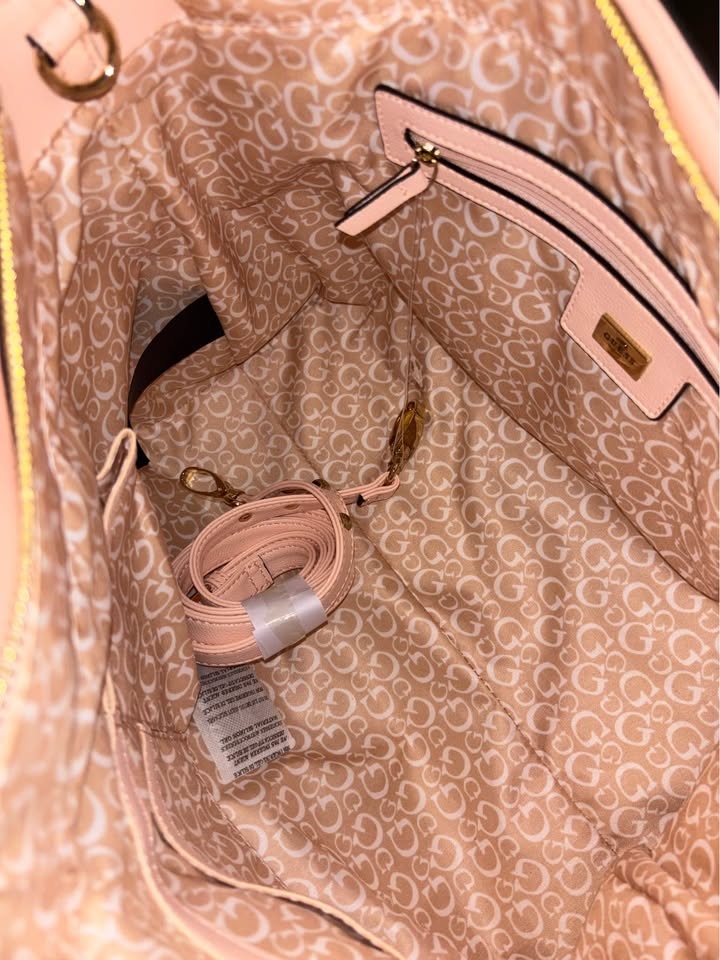 Pink Guess Handbag Purse Tote - photo 3