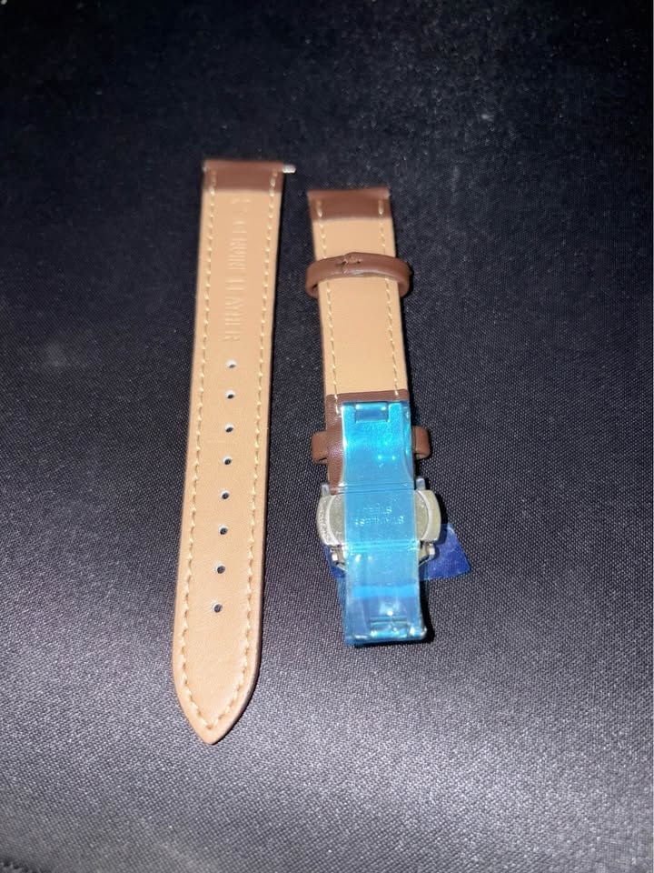 18mm Brown Watch Strap - Genuine Leather - photo 2