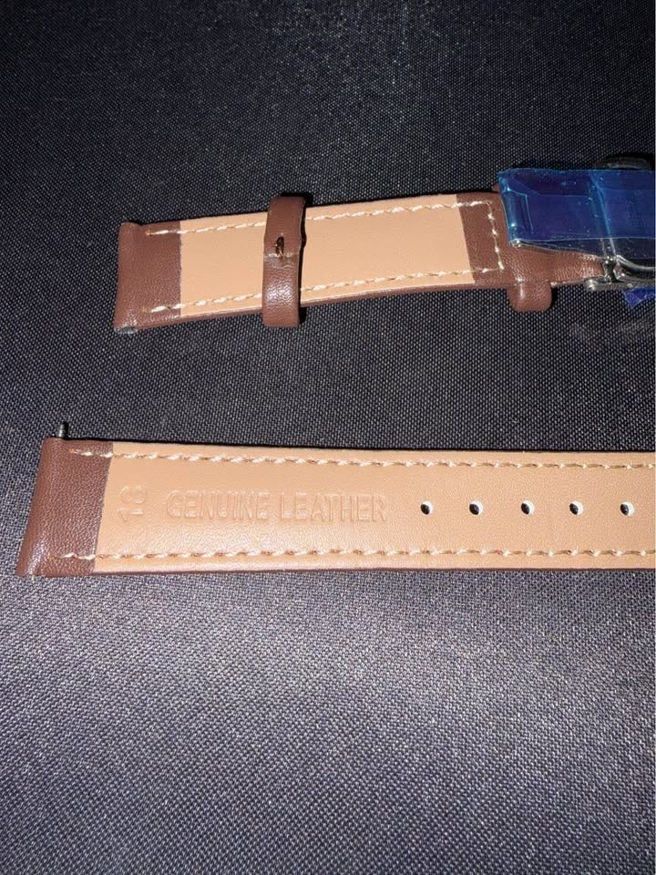 18mm Brown Watch Strap - Genuine Leather - photo 3