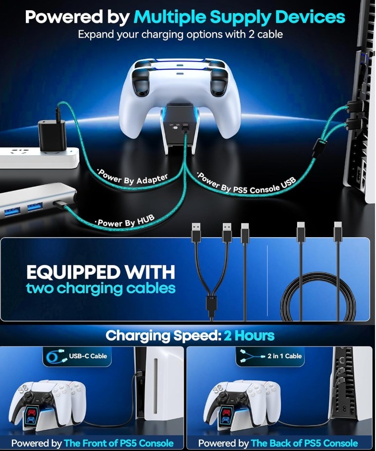 Brand New | OIVO PS5 Controller Charger 🏆 - photo 4