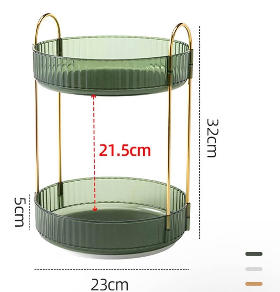 Two tier rotating skincare/makeup organizer - photo 2