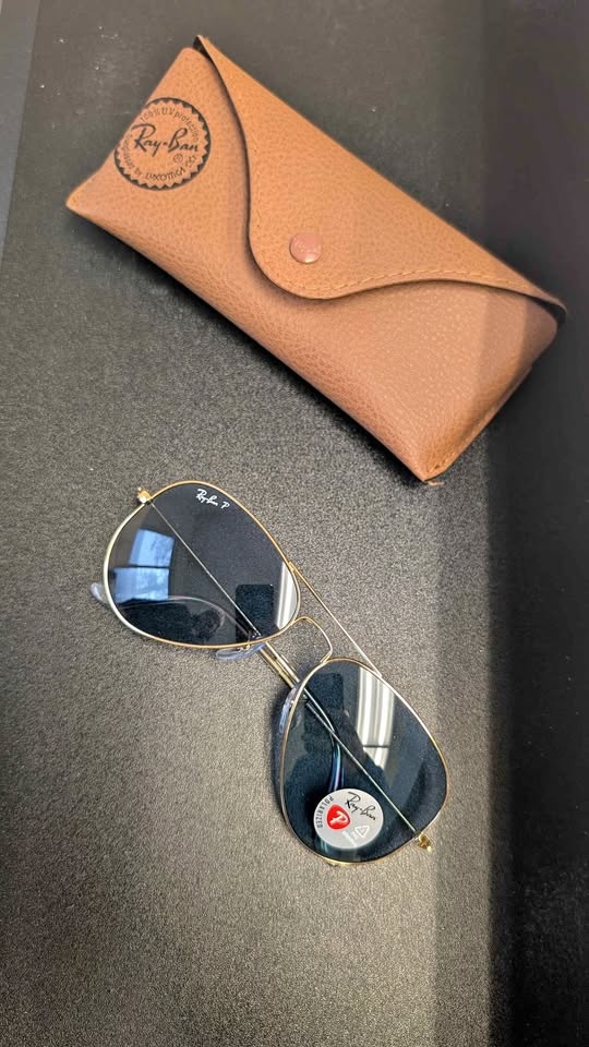 Aviator classic polished gold polarized