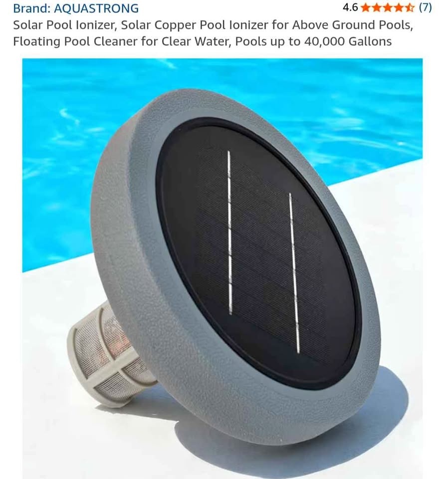 Solar Pool Water Ionizer - New