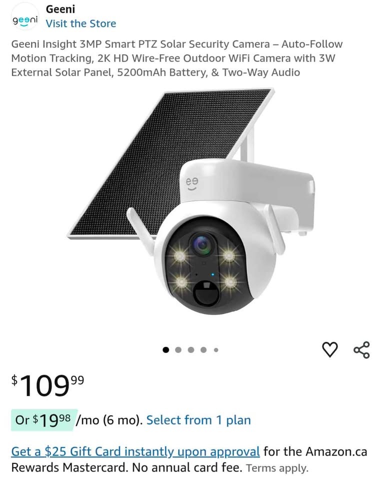 2K Solar Wifi Security Camera - New - photo 2