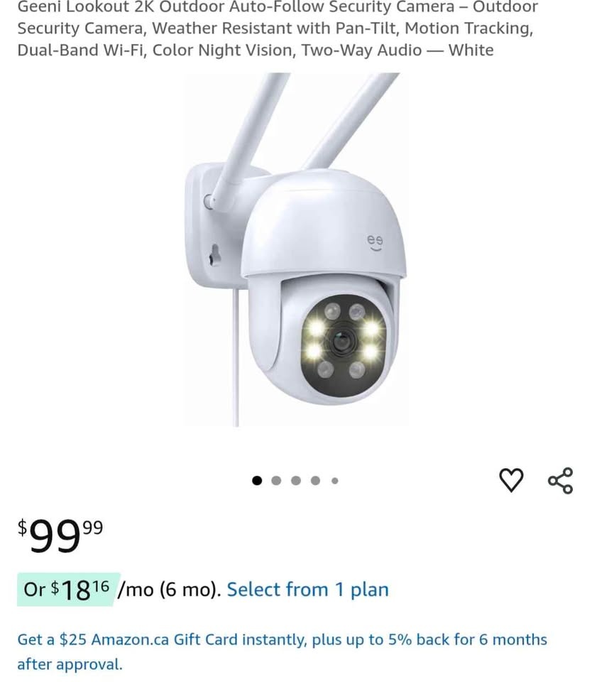 Wifi PTZ 2K Security Camera - New - photo 2
