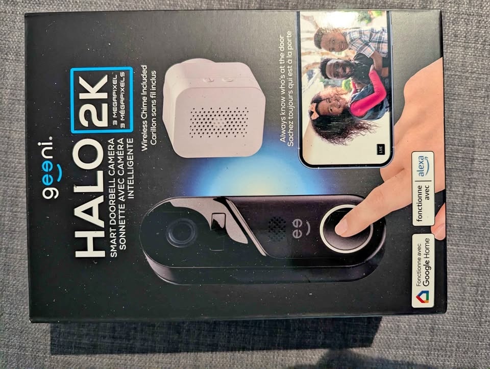 2K Wifi Doorbell Camera + Chime - New
