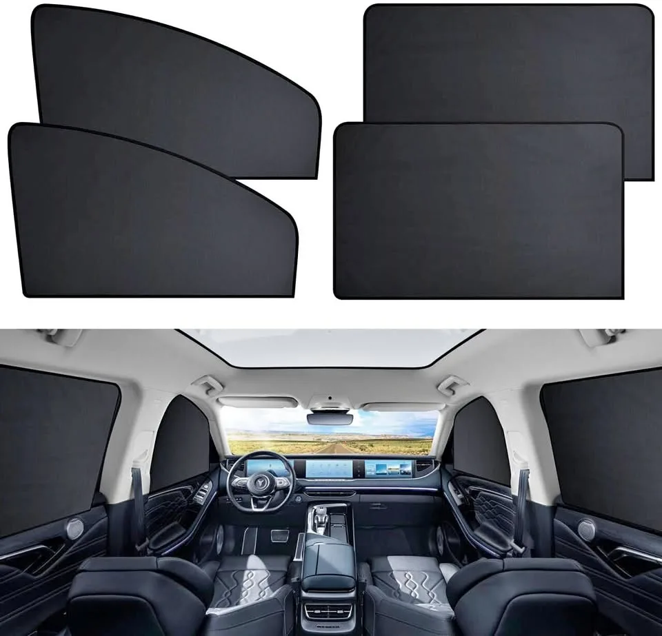 Car Window Privacy Shades, UV, Magnetic, Universal Fit (4 PC) thumbnail