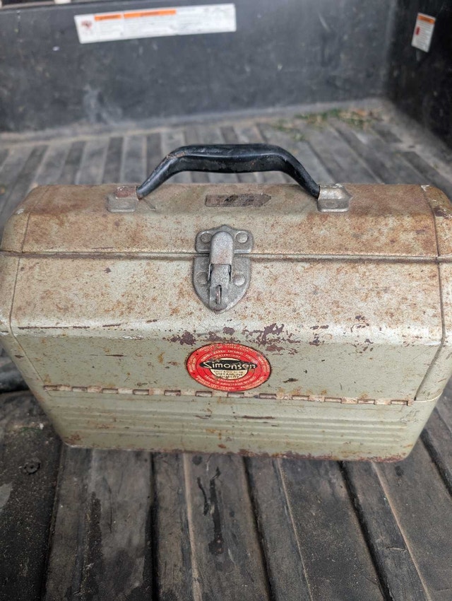 Antique Simonson Fishing Box