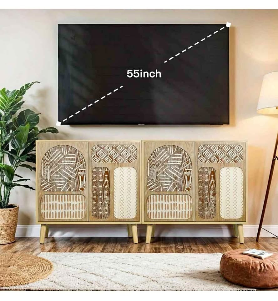 Putuo Decor Buffet Cabinet with Storage, Farmhouse Sideboard