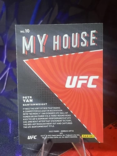 2022 Donruss Optic UFC My House #10 Peter Yan - photo 2