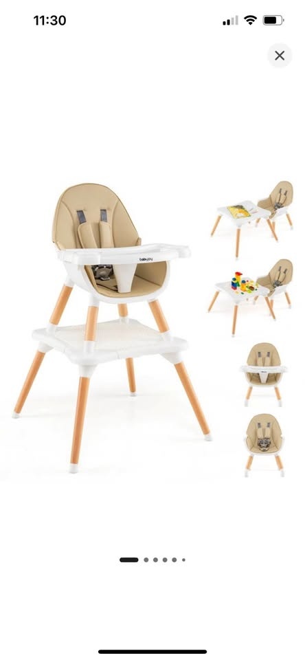 Infants 6-1 High Chair, Convertible Highchair for Babies and Tod