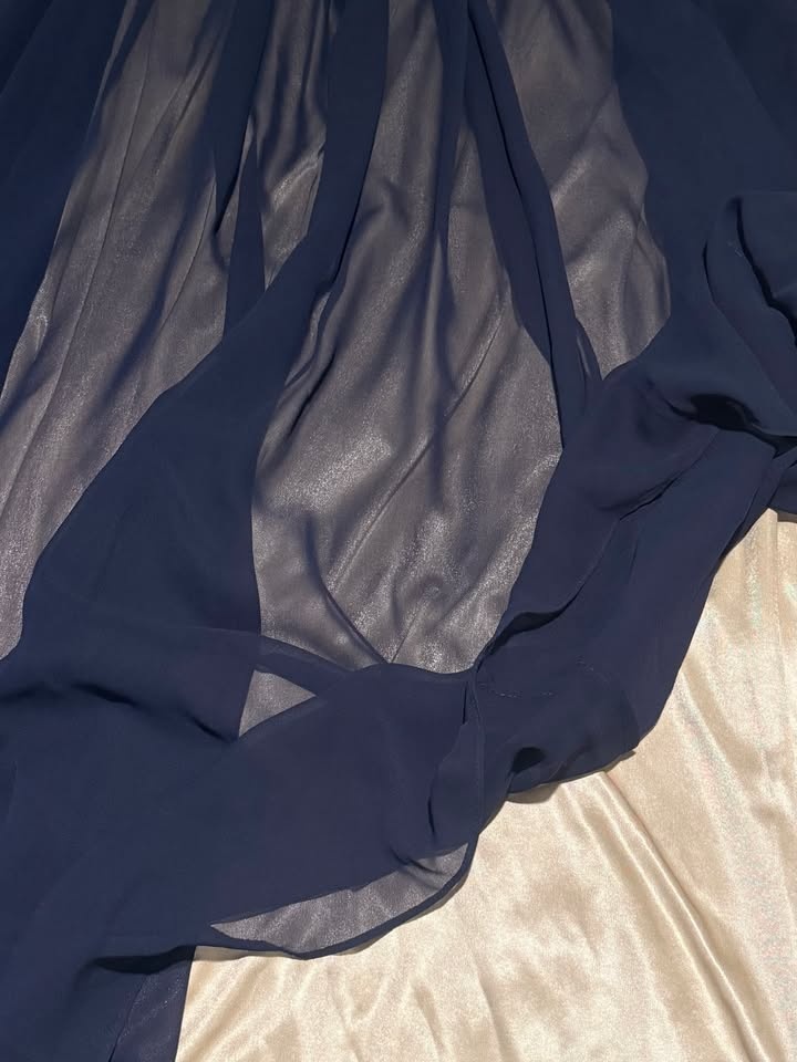 Navy Beaded Maxi Dress Size 8 - photo 5