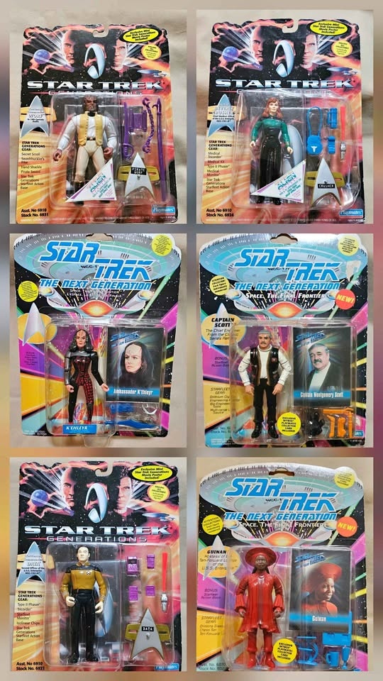 Star Trek Generations TNG Action Figures Playmates New $20 Each
