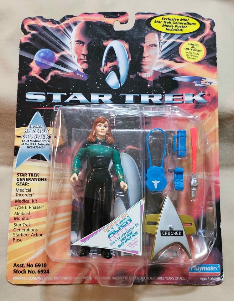 Star Trek Generations TNG Action Figures Playmates New $20 Each - photo 2
