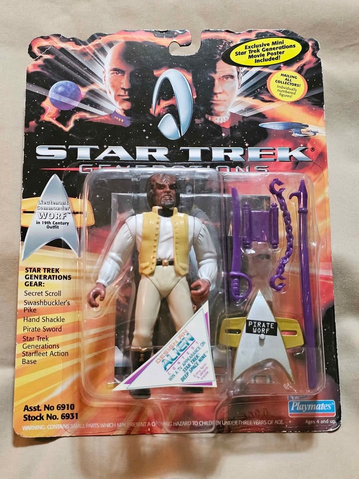Star Trek Generations TNG Action Figures Playmates New $20 Each - photo 3