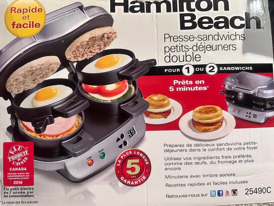 Hamilton Beach dual breakfast maker 🏆