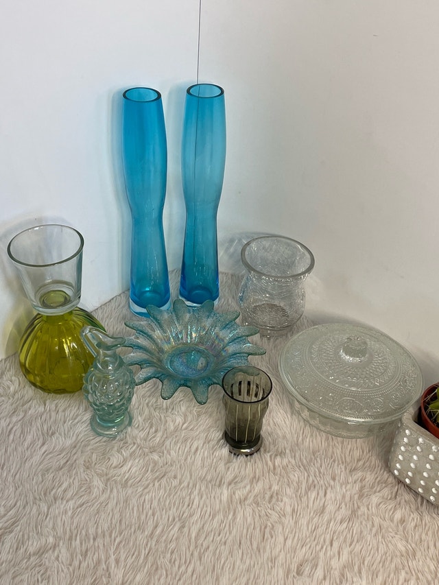 Vintage Colourful Decorative Glass Collection