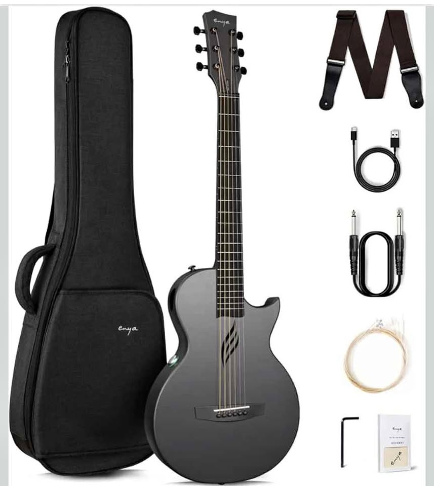 Enya NOVA GO SP1 Carbon Fiber Travel Guitar - 35" Acoustic Elect
