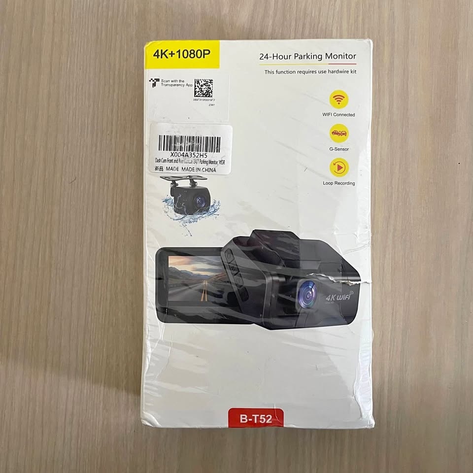 Dash Cam Front & Rear | 24/7 Parking Monitor | Sealed Box