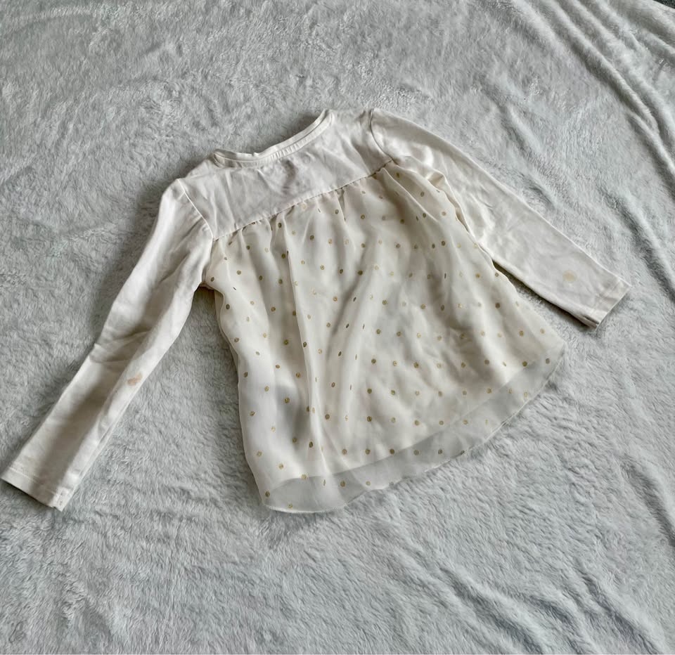 Guess Girls Long Sleeve Top Size 2T - Courage & Kind - Tulle Bac - photo 4