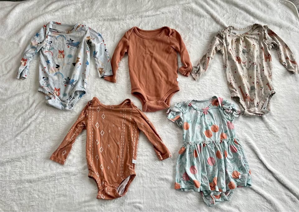 5 Loulou Lollipop Baby Onesies