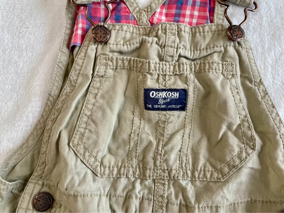 3 Pairs OshKosh B'gosh & Little Planet Toddler Overalls 3T - photo 2