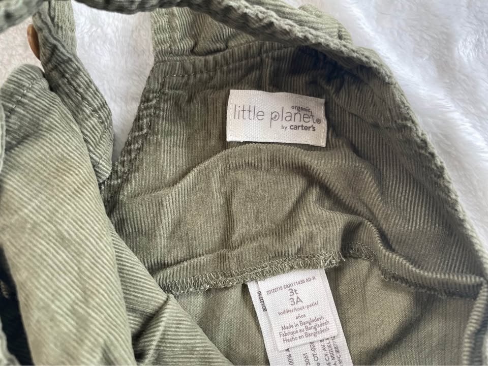 3 Pairs OshKosh B'gosh & Little Planet Toddler Overalls 3T - photo 4