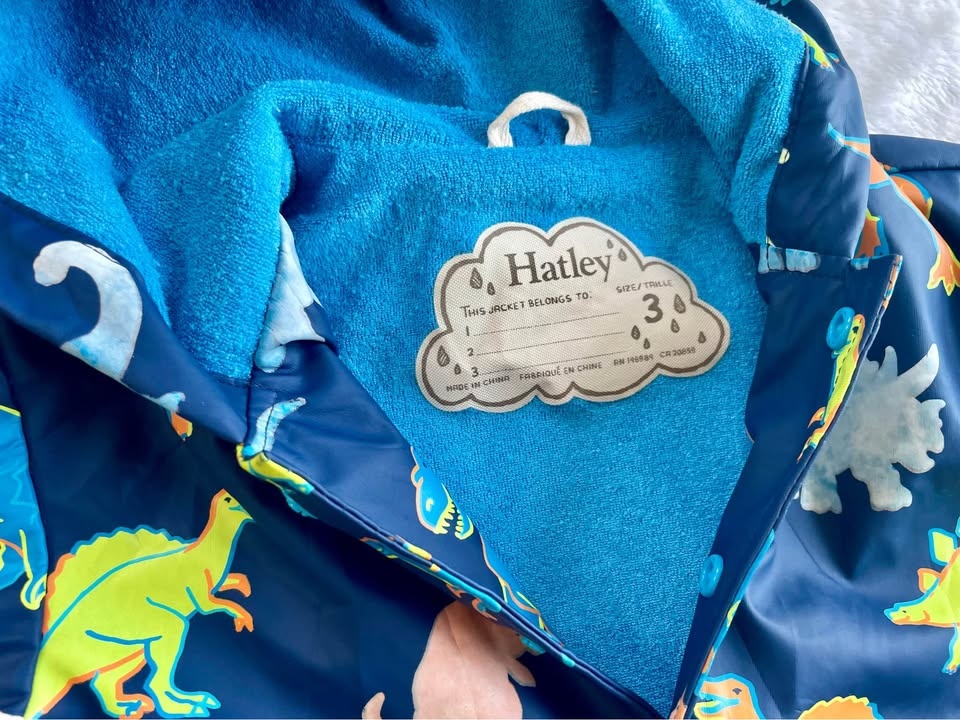 Hatley Kids Rain Jackets - Tractor (Size 2) & Dino (Size 3) - photo 3