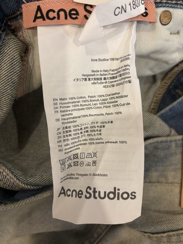 Acne Studios 1981M Carver Denim EU 48 US 31 - photo 4