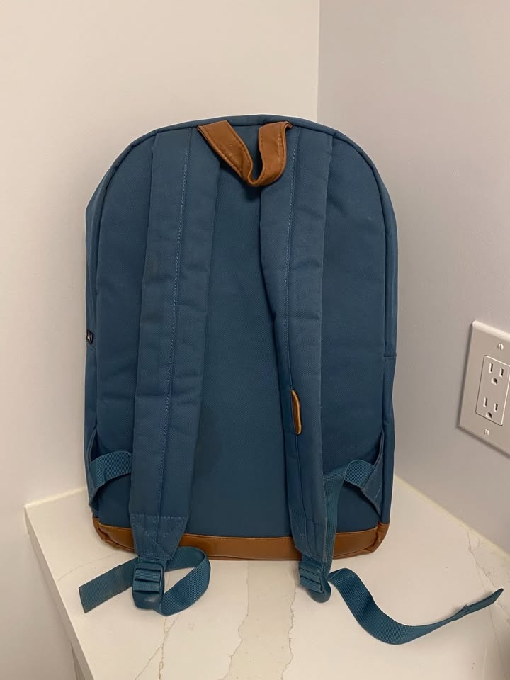 Herschel Backpack (Light Blue/Brown faux leather) - photo 3