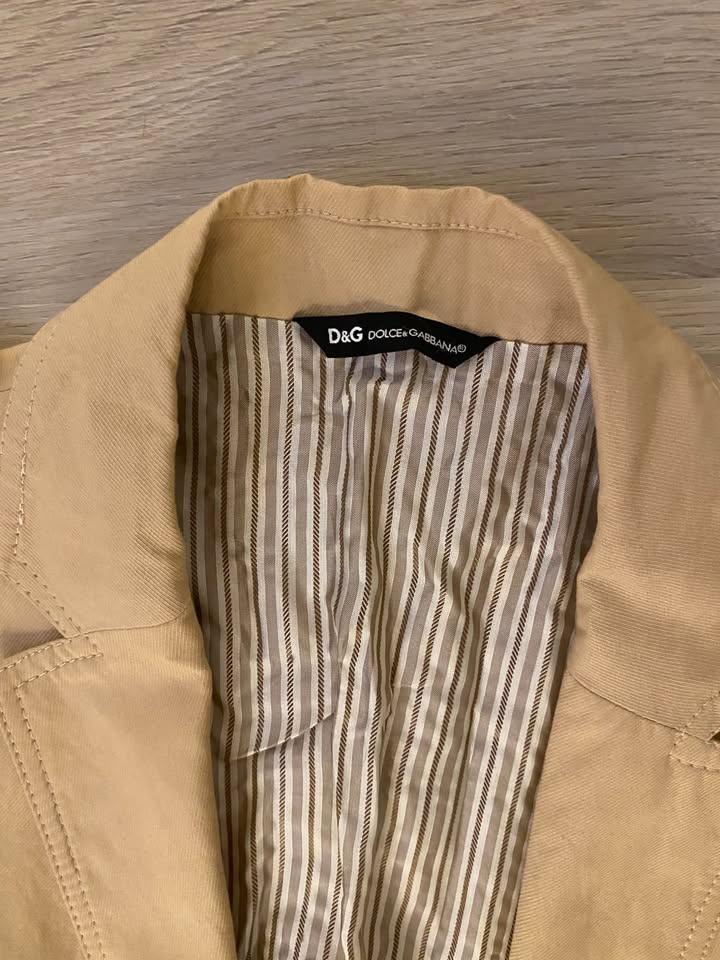 Dolce & Gabbana Men's Beige Military Blazer - Size 48 (ITAL) / S - photo 3
