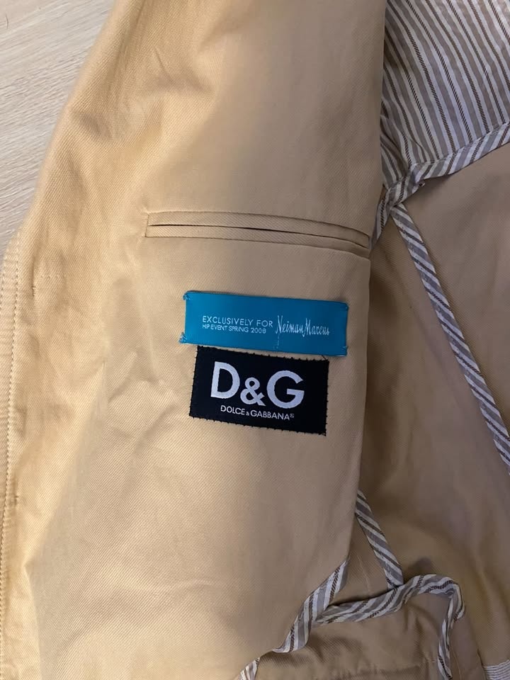 Dolce & Gabbana Men's Beige Military Blazer - Size 48 (ITAL) / S - photo 4