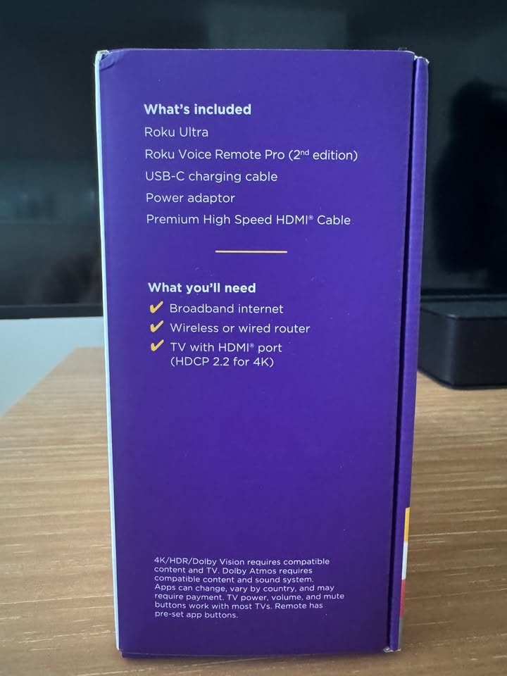BRAND NEW ROKU ULTRA HD 4K HDR THE ULTIMATE STREAM PLAYER - photo 2