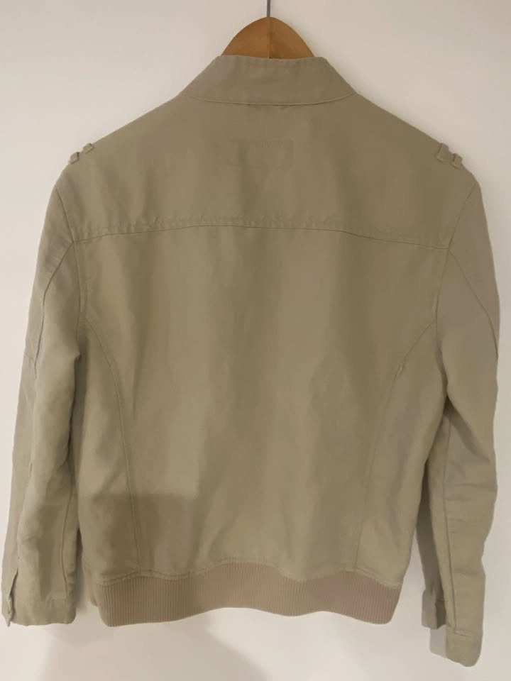 RW&Co Men's Khaki Linen Bomber Jacket - photo 2