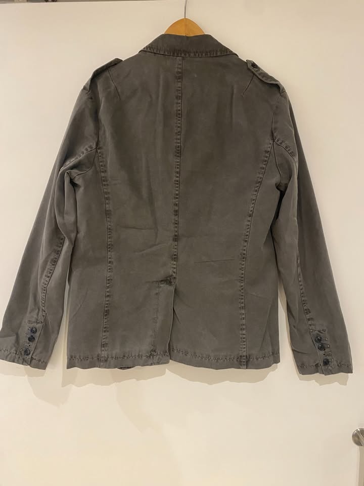Kenneth Cole Reaction Men's Military Jacket - Grey, Size S - photo 2