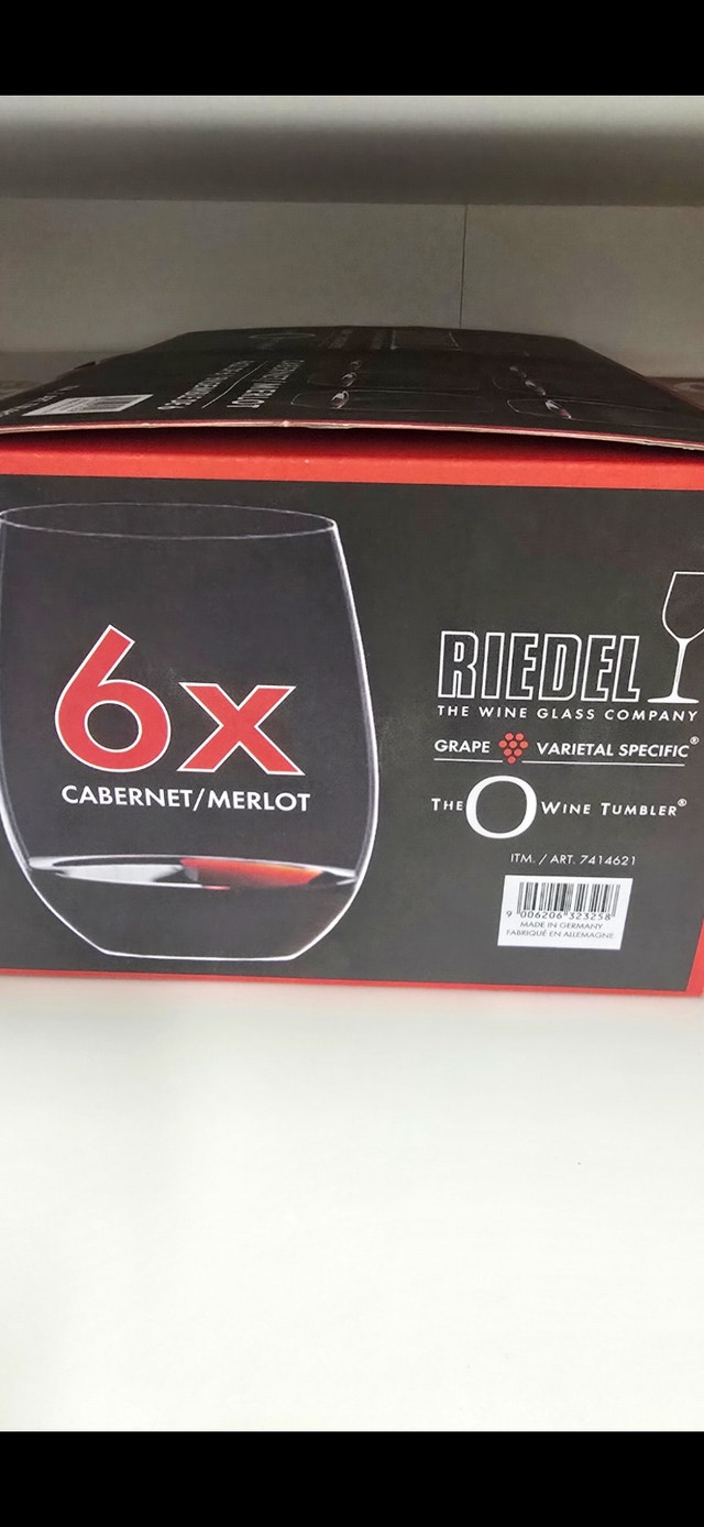 RIEDEL The O Wine Tumbler Cabernet/Marlot Glasses (Set of 6)