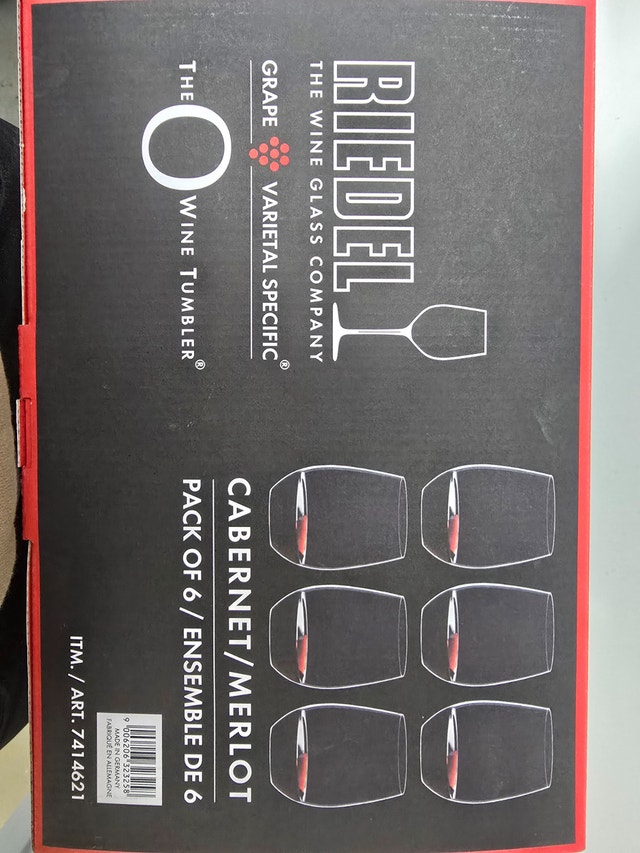 RIEDEL The O Wine Tumbler Cabernet/Marlot Glasses (Set of 6) - photo 2
