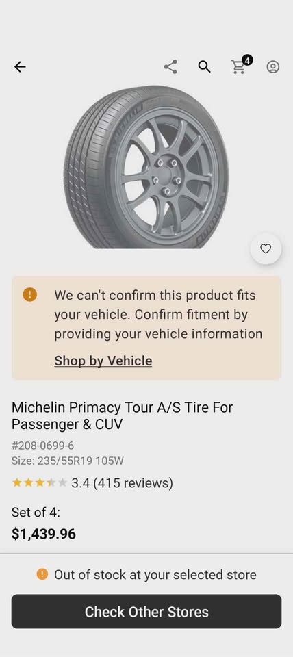 235 55 19 Tires on 5x120mm Bolt Rims - photo 4