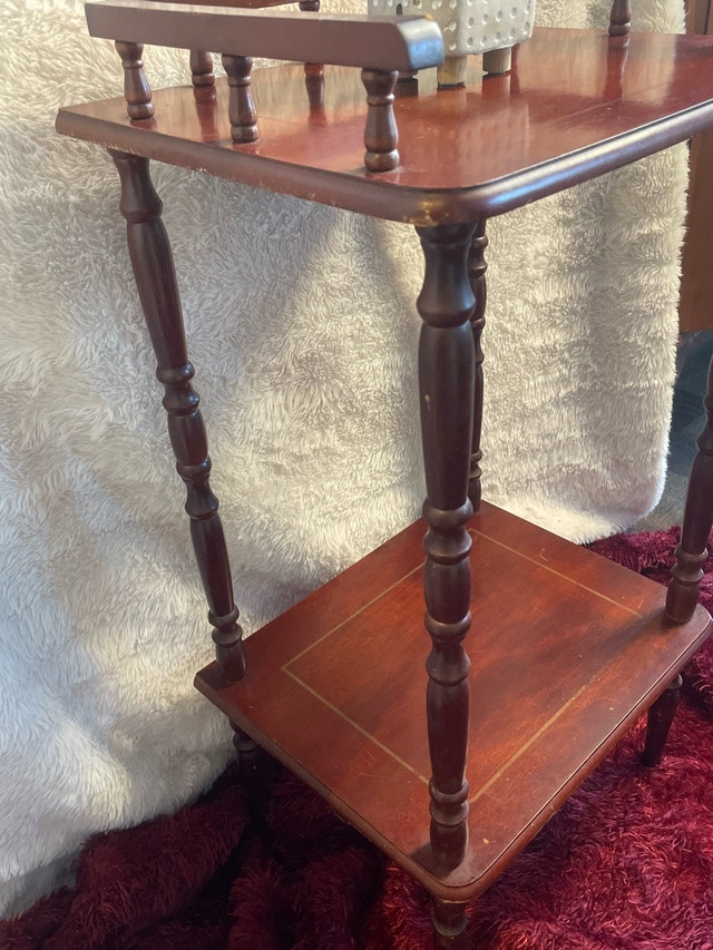 Vintage Regency Two Tiered Side Table - photo 3