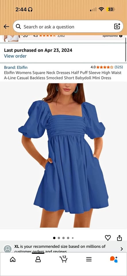 Blue dress