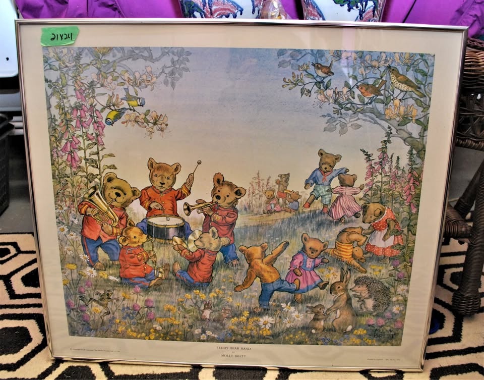Molly Brett Print Teddy Bear Band