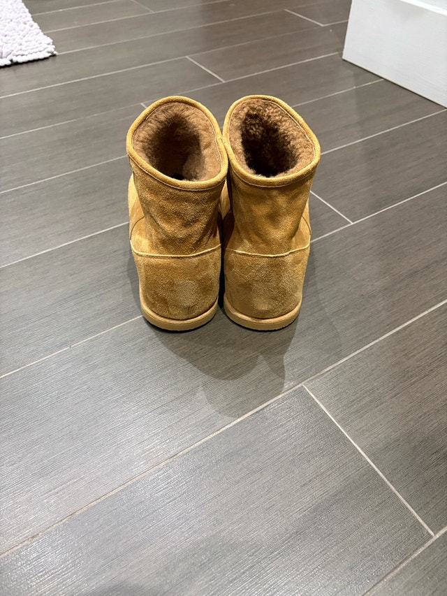 Amina Muaddi - tan suede boots - photo 2